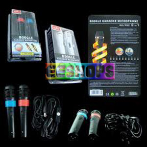 Ntendo Wii PS3 2 in 1 Wired Karaoke Microphone