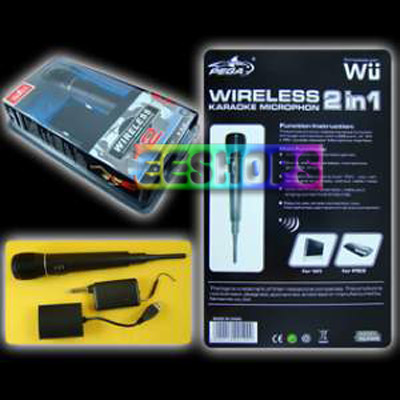 Ntendo Wii PS3 2 in 1 Wireless Karaoke Microphone