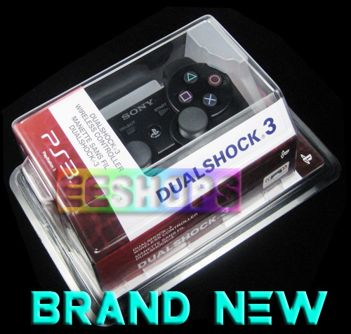 Sony PS3 DualShock 3 Sixaxis Bluetooth Wireless Controller Black