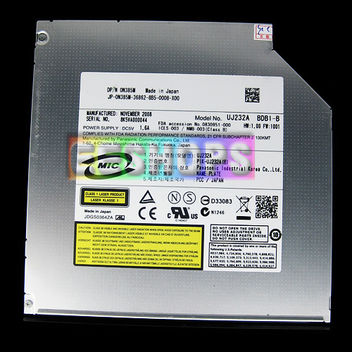 Panasonic UJ232A UJ-232A 232 2X Blu-Ray Burner BD-RE Writer Slim 9.5mm Burner Super Slim Multi DVD RW SATA Drive
