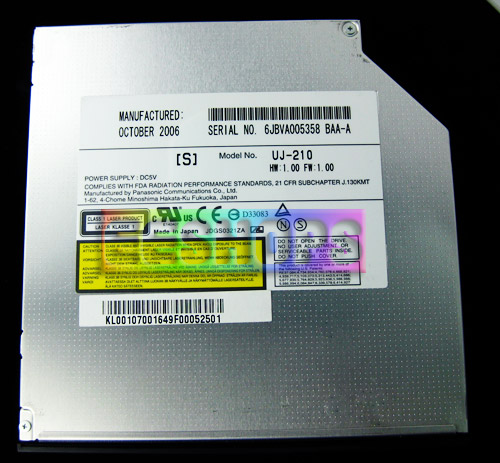 Panasonic Blu-ray Burner Writer DVD RW IDE Interal Drive UJ-210
