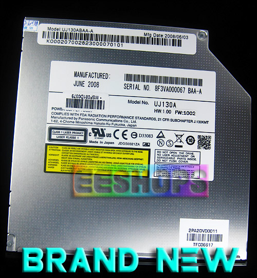 New Pansonic UJ-130 130A 4X 3D Blu-Ray Combo BD-ROM Player Multi DVD CD RW Writer 12.7mm Tray Internal SATA Portable Optical Drive