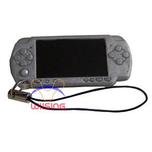 Silicon Decorated pendant-miniature PSP console silver colour
