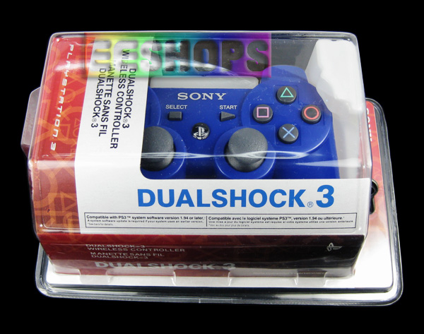 Sony PS3 DualShock 3 Sixaxis Wireless Controllers blue