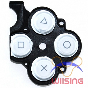 White Keystroke with D-Pad rubber for PSP slim (PSP 2000)