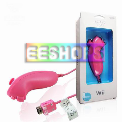 Nintendo Wii Pink Nunchuck Controller