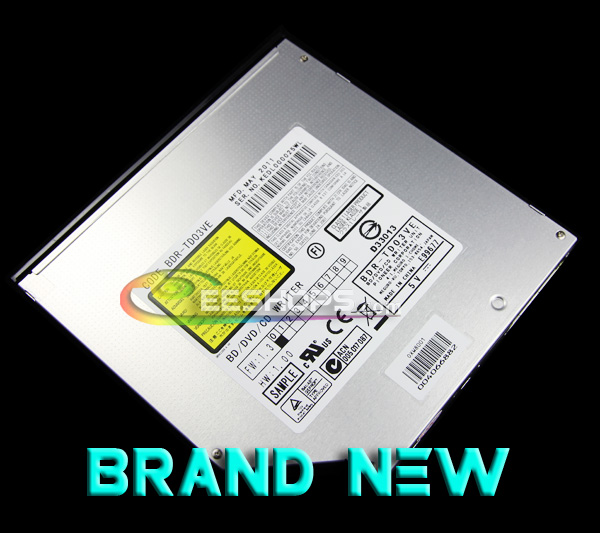 NEW Pioneer CODE BDC-TD03 TD03VE 6X 3D Blu-ray Player Combo BD-ROM Internal DVD RW Slim SATA Drive Support BD-R TL 100GB