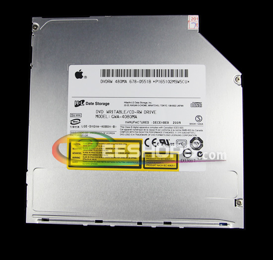 New Apple MacBook Pro SuperDrive 9.5mm Super Slim 8X DL DVD Writable CD RW Burner Slot-in Internal IDE Drive GWA-4080MA New Apple MacBook Pro SuperDrive 9.5mm Super Slim 8X DL DVD Writable CD RW Burner Slot-in Internal IDE Drive GWA-4080MA