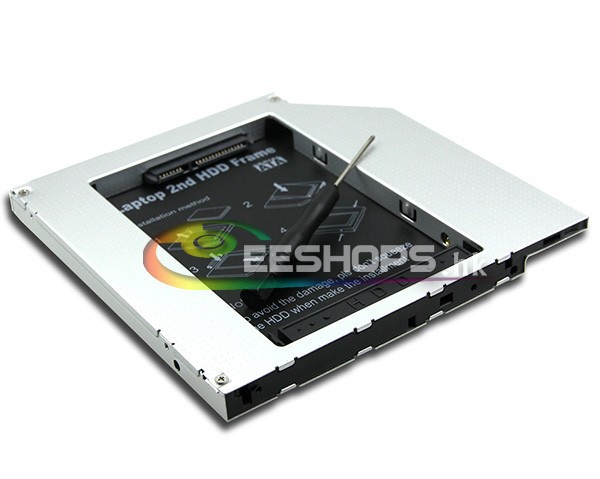Laptop 9.5mm IDE PATA CD DVD SuperDrive Optical Drive Bay 2nd HDD SSD Caddy Second Hard Disk Enclosure Replacement