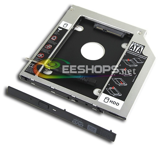 Second Hard Disk Drive Enclosure 2nd HDD SSD Caddy DVD Optical Bayfor Samsung Series 3 NP300 NP300E5E NP300E7A Notebook PC