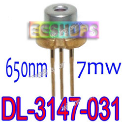 Sanyo DL-3147-031 Bar Code Scanner Laser Diode 650nm 7mW 5.6mm Sanyo DL-3147-031 Bar Code Scanner Laser Diode 650nm 7mW 5.6mm